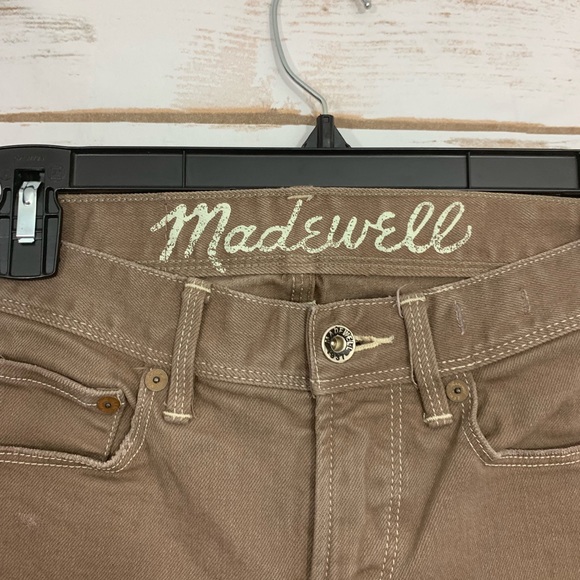 Madewell Tan Ankle Zipper Skinny Jeans - Picture 3 of 5